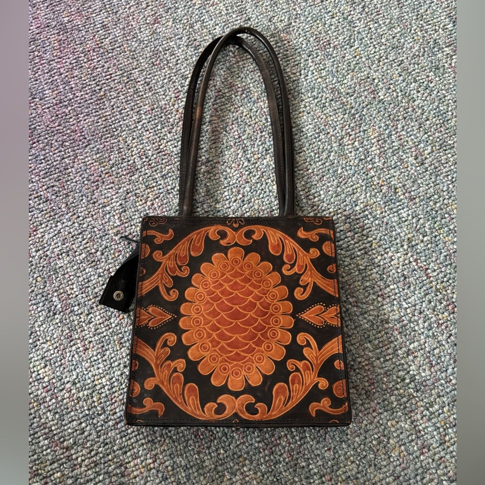 vintage black and decorated purse